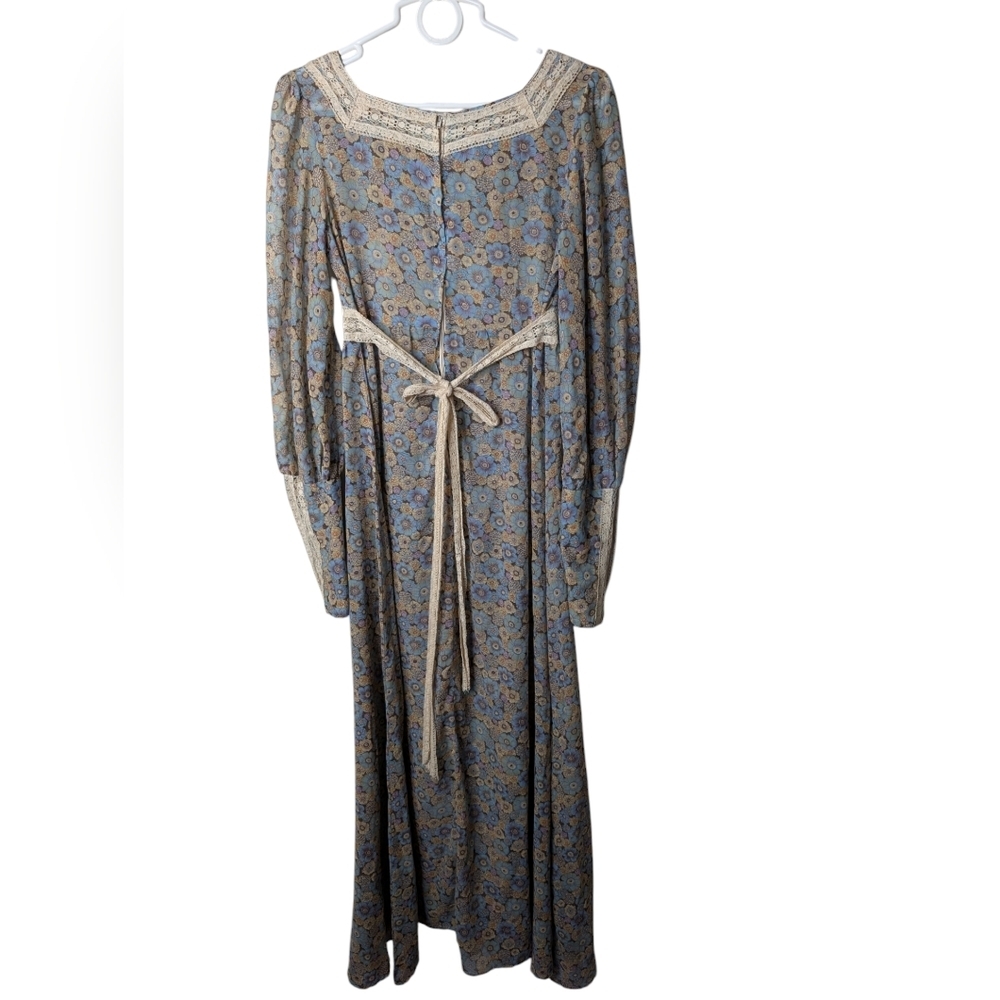 Gunne Sax vintage floral dress sz M - Picture 2 of 16